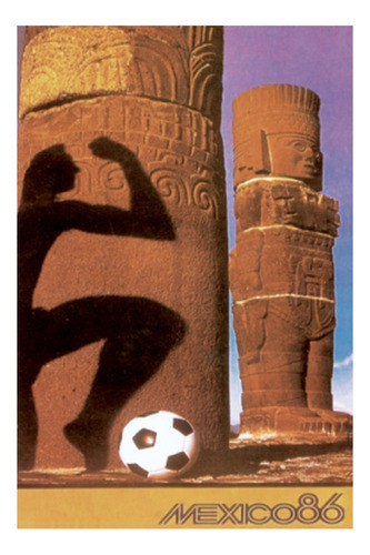 Campeonato Mundial De Fútbol México 86 - Lámina 45x30 Cm. 0