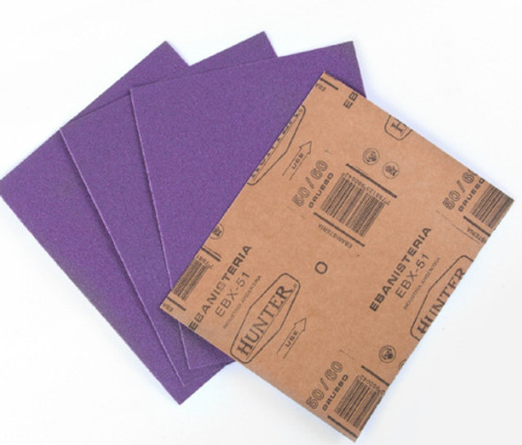Lija Para Ebanisteria Hunter. Grano Grueso. Pack X 10 0
