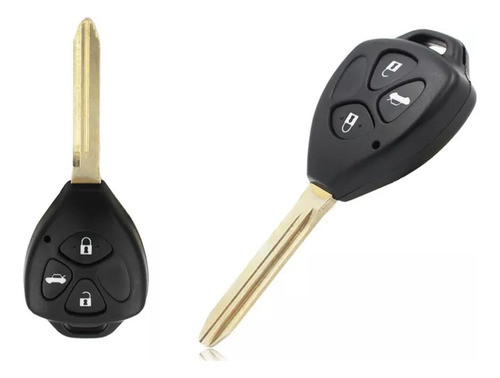 Carcasa Llave Fija Toyota Hilux Etios 2 Botones + Baúl Toy43 0