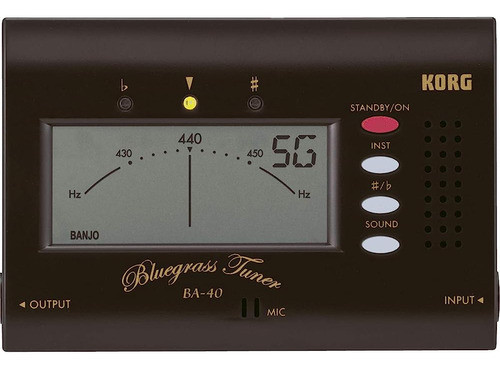 Korg Ba40 Bluegrass Tuner Para Mandolina, Violín, Banjo Y Gu 0