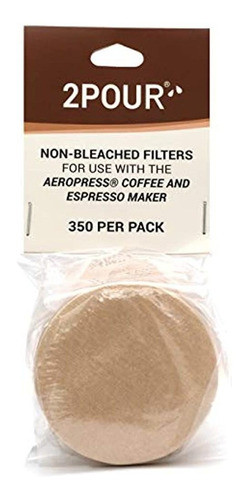 350 X 2 Filtros De Vertido - Para Usar En La Cafetera Aeropr 0