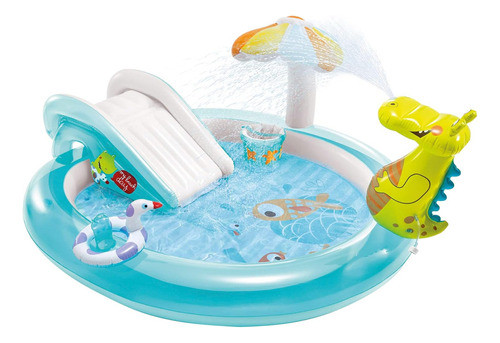 Piscina Inflável Infantil Centro Diversão Jacaré Gator Intex 0