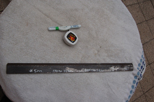 Cuchilla Hoja De Cromo Duro Esp 8 Mm Largo 500 Mm 1