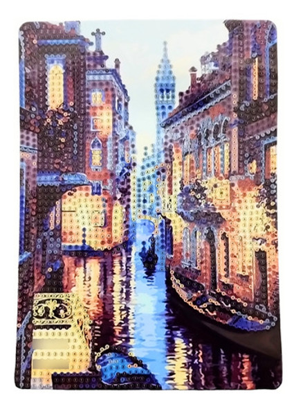Pintura Por Diamantes Cuadro 15x21 Venecia 0