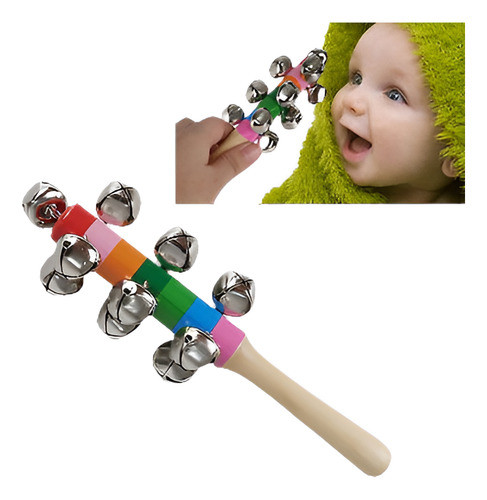 Arco Iris Instrumento Musical Mano Madera Jingle Anillo Camp 0