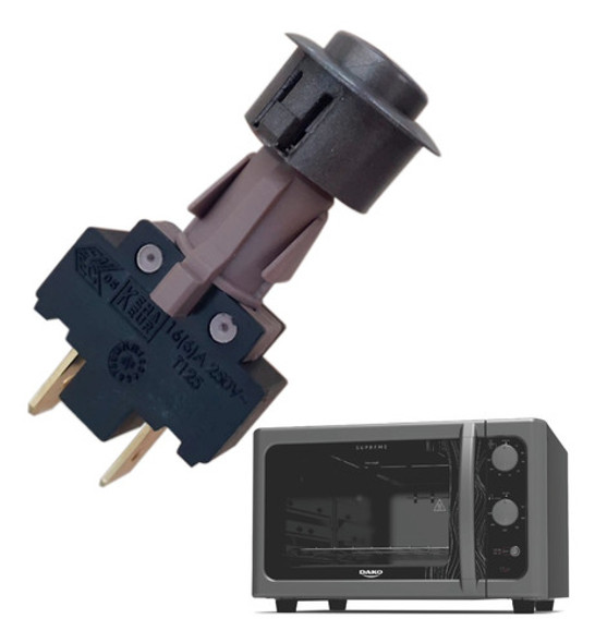 Botão Interruptor Forno Elétrico Bancada Dako Supreme Orig. 0 Botão Interruptor Forno Elétrico Bancada Dako Supreme Orig. 0