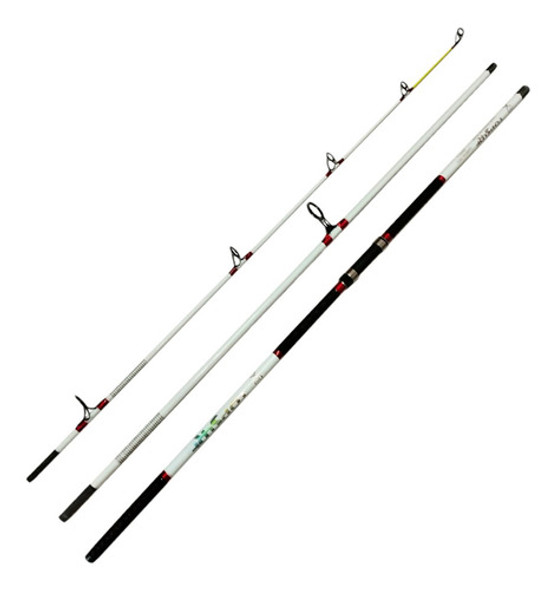 Caña Top Surf Carbono 3.90 3 Tramos Rotativo 0 Caña Top Surf Carbono 3.90 3 Tramos Rotativo 0