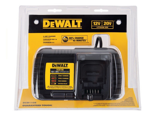 Cargador De Baterías Dewalt 20v Flexvolt Dcb1106 0