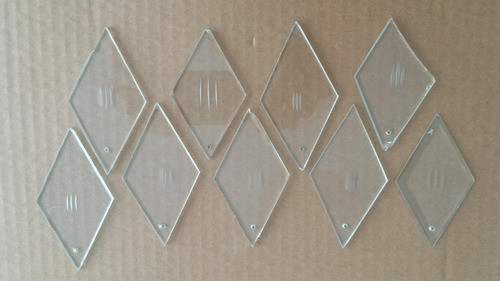 9 Caireles Rombo Planos 8,5 A 9,5 Cm Largo 0