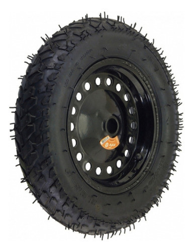 Kit Aro Câmara Pneu Completo Carrinho De Mão Carriola Aro 8 0