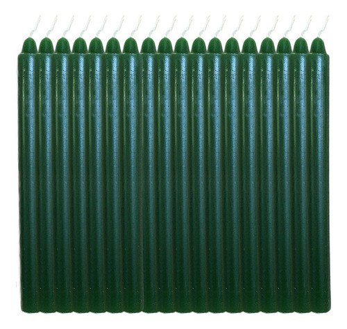 Velas Palito Verde 32 Unidades 18cm Atacado 0