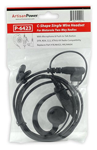 Artisan Power P-6423: Auriculares De Un Solo Cable En Forma 0