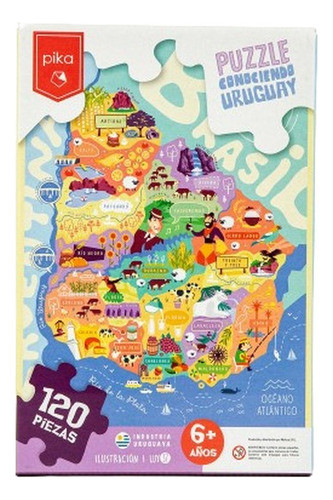 Puzzle Conociendo A Uruguay 120 Pzas - Pika - Cadaques Kids 0