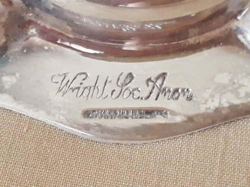 Estuche Con Dos Ceniceros Bañados En Plata De Casa Wright 1