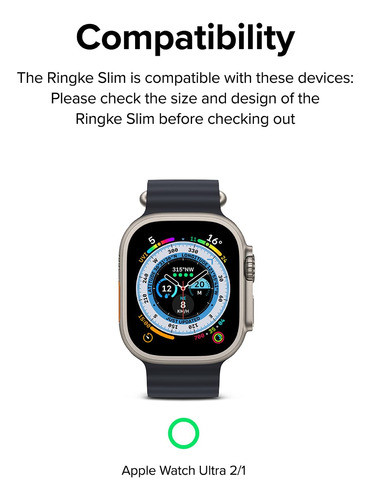 Funda Ringke Para Apple Watch Ultra 2 Transparente Y Titanio 1