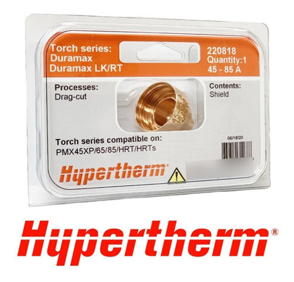 Escudo Electrodo Tobera Anillo Hypertherm 220818 Pmx45/65/85 1