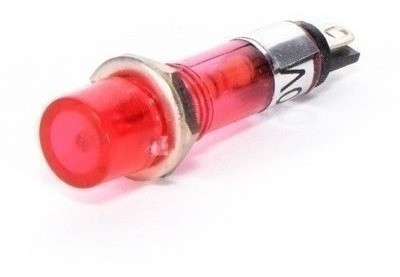 Ojo De Buey Redondo Mediano 12.5 Mm Rojo 12 V 0