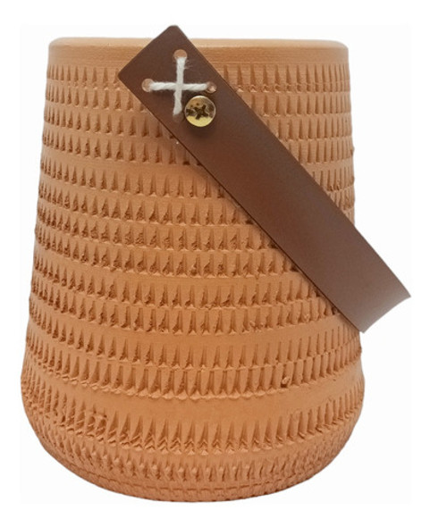 Vaso De Barro Cone Decorativo Para Arranjos Enfeite De Mesa 1