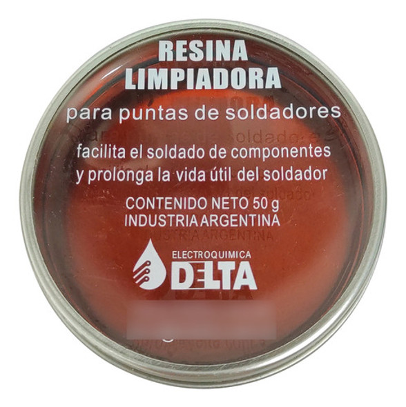 Resina Limpiadora Delta Limpia Punta Soldador Cautin 50g 1
