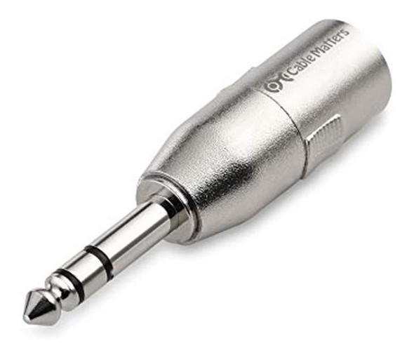 Cable Matters Paquete De 2 Adaptadores Trs A Xlr De 6,35 Mm 0
