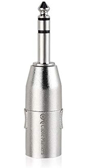 Cable Matters Paquete De 2 Adaptadores Trs A Xlr De 6,35 Mm 1