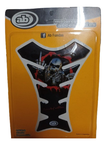 Protector Tanque De Nafta Moto Calabera - Bmd Motos 0