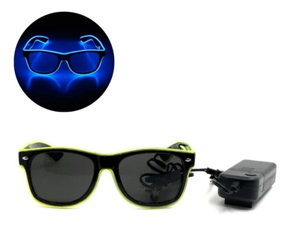 Lentes Gafas Con Luz De Neon Fluor Fiestas Nocturnas A Pilas 0 Lentes Gafas Con Luz De Neon Fluor Fiestas Nocturnas A Pilas 0