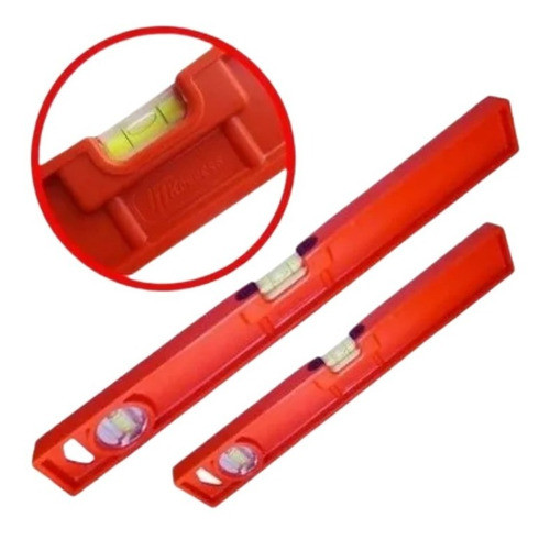 Nivel De Mano Plastico De 60 Cm 2 Burbujas 2 Posiciones 60cm 0