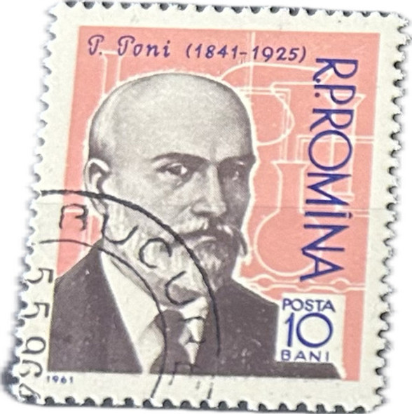 Serie De Estampillas De Rumanía 1961 Cientificos 0