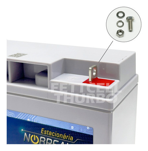 Bateria De Gerador Jetski Nobreak Estacionária Moura 12v 18a 1