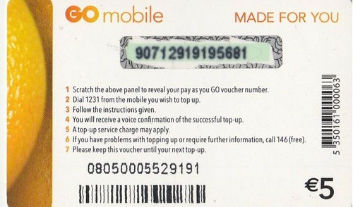 Cartão Recarga Para Celular - Republica De Malta -  D2 1