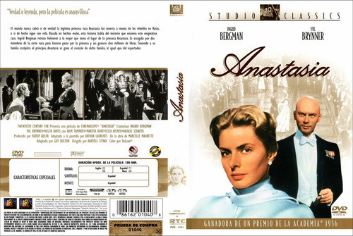 Anastasia - Ingrid Bergman - Yul Brinner - Dvd 0