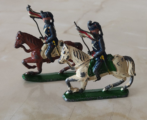 Muñequitos Blandengues A Caballo, De Plomo (muy Raros) 0