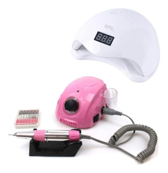Kit 1 Cabine Manicure + 1 Lixadeira Elétrica Prof Promoção 0