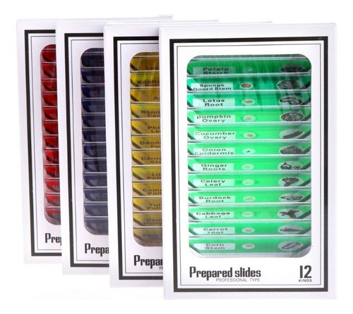 Microscópio Preparado Slides Amostra Animais Insetos Plantas 0