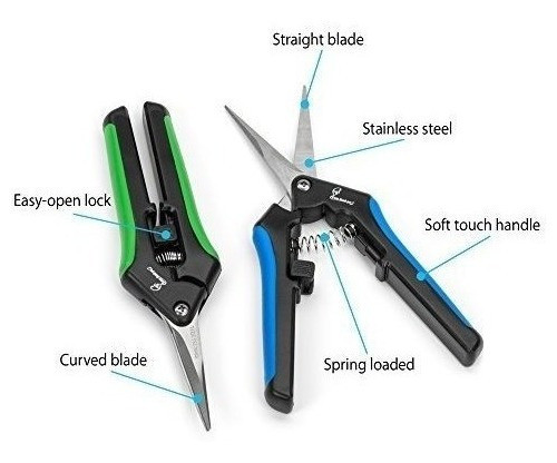 Hydroponic 2pack Microtip Straight Blade / Curved Blade Flow 1