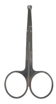 Tijera De Acero Punta Redonda 9cm - Corta Vellos Nariz 1