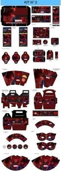 Kit Imprimible Spiderman Fiesta Cumple Candy Bar 1 Kit Imprimible Spiderman Fiesta Cumple Candy Bar 1