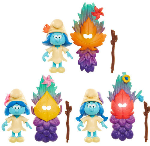 Los Pitufos Set X 3 Muñecos Cola De Dragon Aldea Bigshop 1