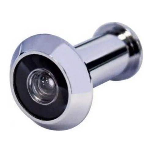 Visor Para Porta Olho Mágico Cromado 30 A 50mm Prata Rayco 0