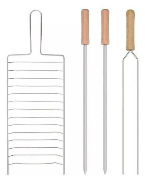 Barbacoa Parrilla Montana, Leña O Carbón Con Accesorios 1