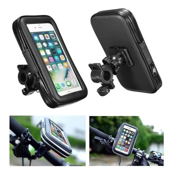Soporte Celular Bicicleta Moto Impermeable 360 Cierre 1