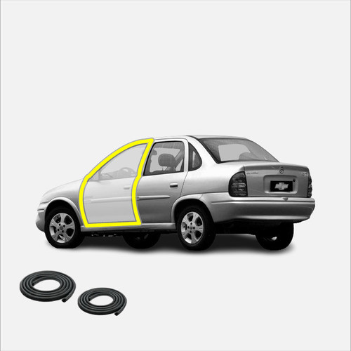 Juego De Burletes De Puerta Chevrolet Combo El Par 0