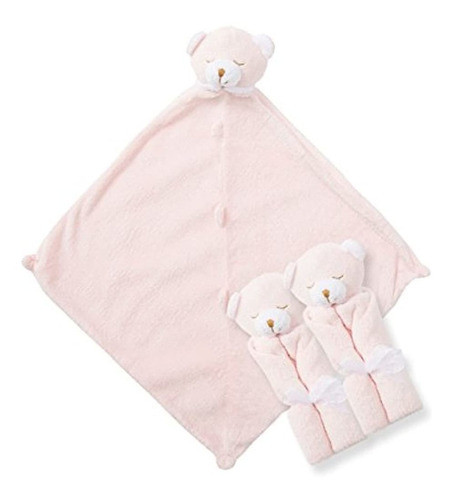 Angel Dear Three Of A Kind Blankie, Pink Bear 1