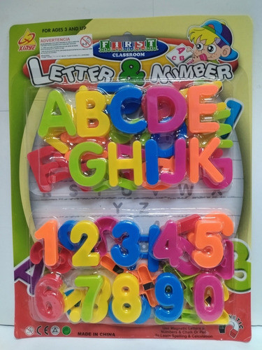 Letras Y Numeros Imantados Abecedario Magnetico 1