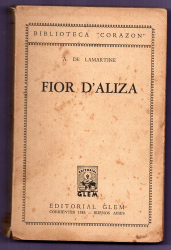 Libro Fior Daliza De Lamartine 0