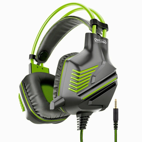 Ovansu Auricular Microfono Negro Verde Os-aug580-v Ps4 Gamer 0