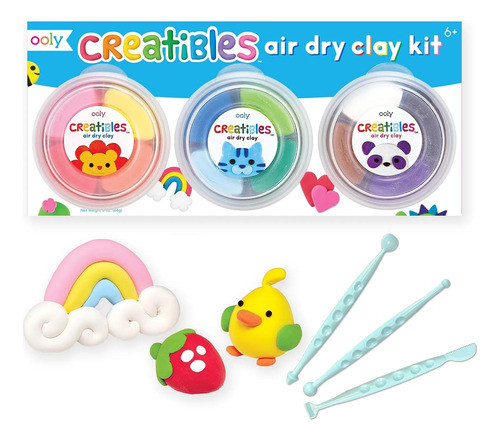 Ooly Creatibles, Kit De Argila Seca Ao Ar Livre De 12 Cores 0