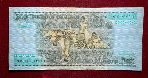 Billete 200 Cruzeiros Brasil 1984 1
