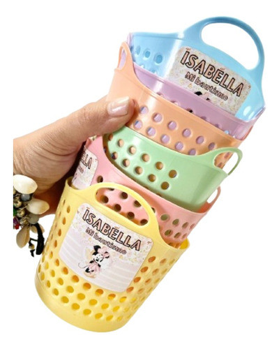 10 Mini Canastos Souvenir Personalizados Canastitos Pack 10 0